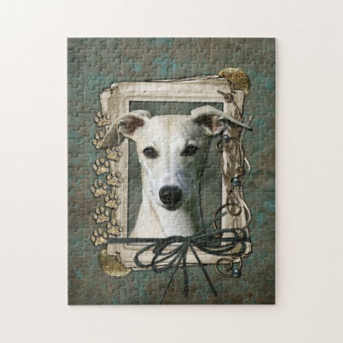 Fathers Day _ Stone Paws _ Whippet Jigsaw Puzzle