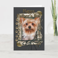 Fathers Day - Stone Paws - Yorkshire Terrier