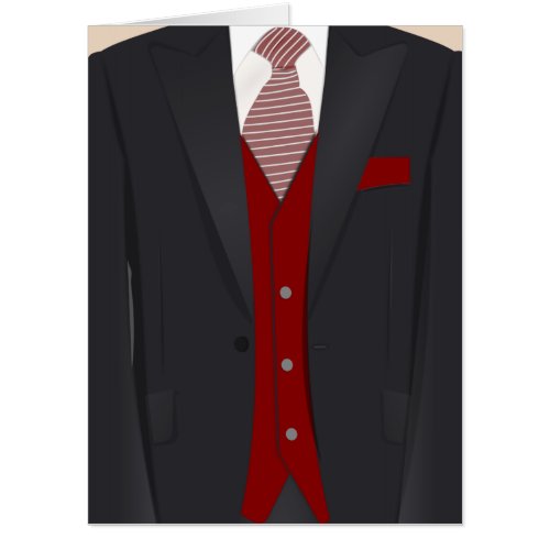FATHERS DAY SUIT TIE EXTRA LARGE HUGE CARD