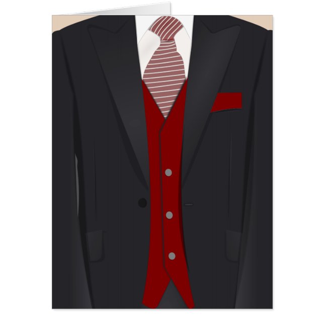 FATHER'S DAY SUIT TIE EXTRA LARGE HUGE CARD (Front)