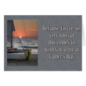 Father's Day Sunset Sailboat (Front Horizontal)
