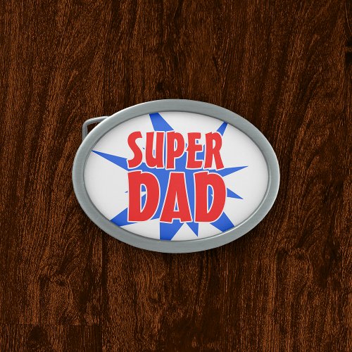 Fathers Day Super Dad Belt Buckle