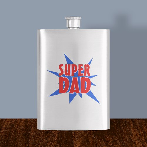Fathers Day Super Dad Flask