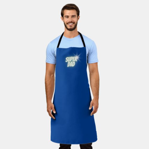Fathers Day Super Dad Man Apron