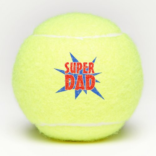 Fathers Day Super Dad  Tennis Balls