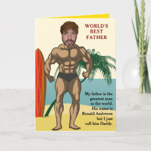 Father's Day 💪🤣 Super Story Book Adventure Holiday Card