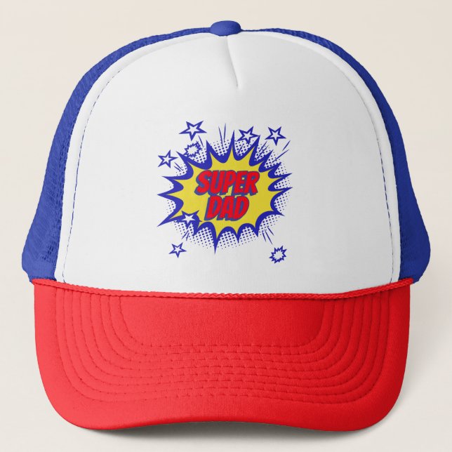 Father's day Superdad for dad   Trucker Hat (Front)