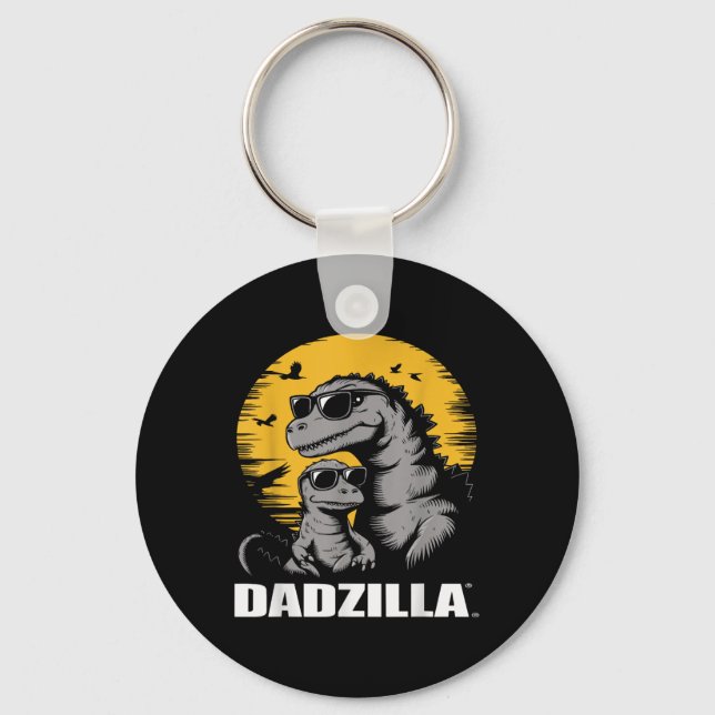 Fathers Day Surprise For The Ultimate Dino Dad - D Keychain (Front)