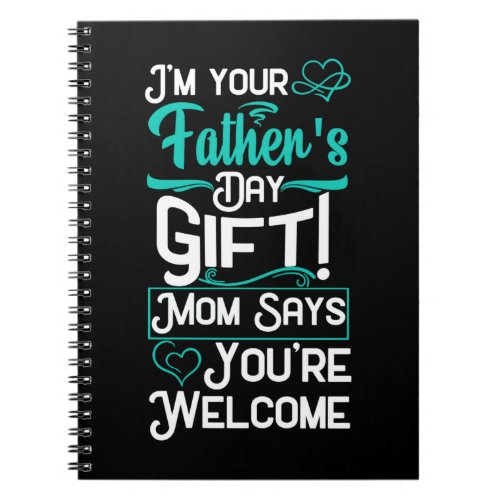 Fathers Day Surprise Son Daughter Funny Notebook
