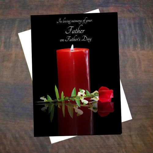 Fathers Day Sympathy Memorial for Loss of Dad Card
