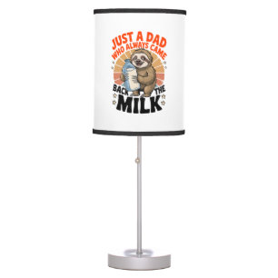 father's day t shirt with sloth table lamp