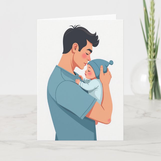 Fathers Day Tenderness Sketch Card (Front)