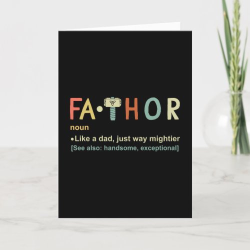 Fathers Day Thank You Card