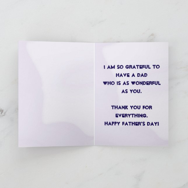 Father's Day Thank You Card (Inside)