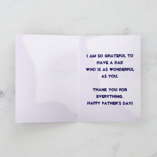 Father's Day Thank You Card