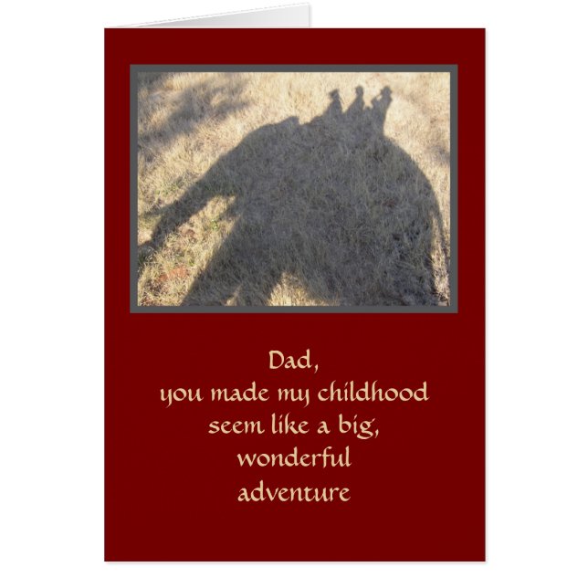 FATHER'S DAY/THANKS FOR THE ADVENTURES CARDS (Front)
