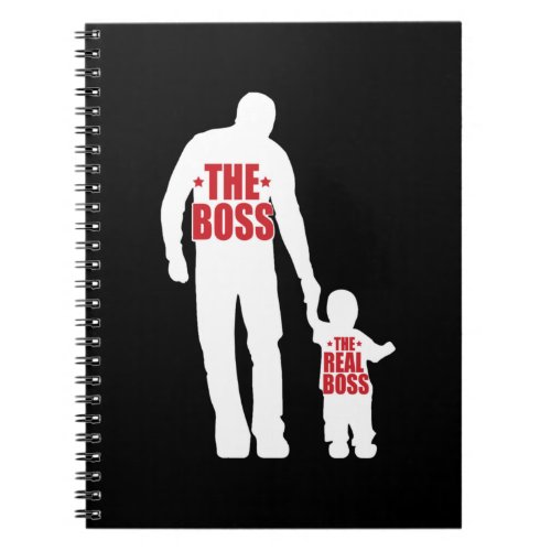 Fathers Day The Real Boss Notebook