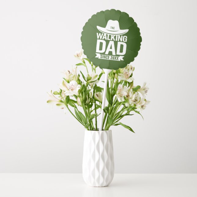 Father's Day - The Walking Dad Since… Balloon (Vase)