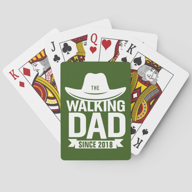 Father's Day - The Walking Dad Since… Poker Cards (Back)