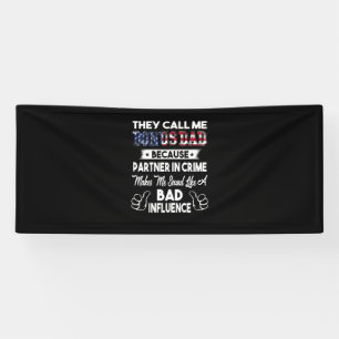 Father's Day They Call Me Bonus Dad Banner