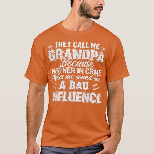 Fathers day They Call Me Grandpa Grandfather Men T-Shirt (Front)