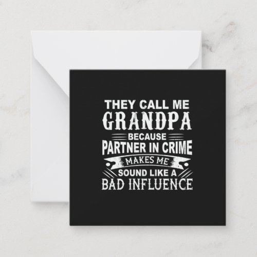 Fathers Day They Call Me Grandpa Note Card