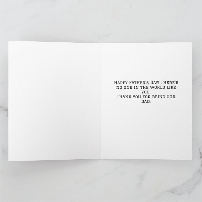 father's day, tie shirt work, simple modern card (Inside)