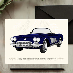 Father's Day, To My Husband, classic car Card