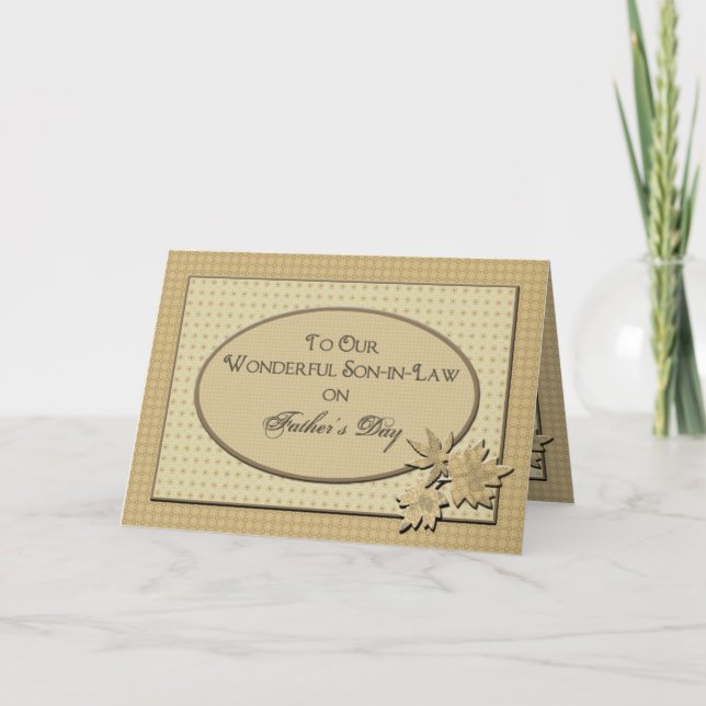 Father's Day - To Our Son-in-Law Card (Front)