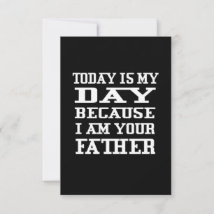 Father's Day Today Is Daddy Day RSVP Card