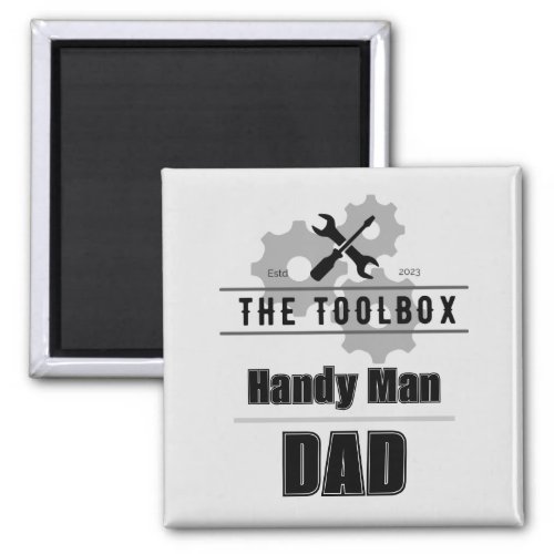 Fathers Day  ToolBox Magnet
