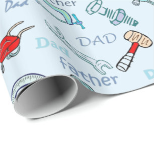 Father's Day Tools Wrapping Paper