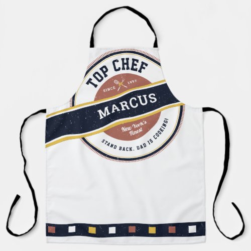 Fathers Day Top Chef Grillmaster  Funny Apron