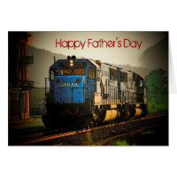Father's Day Train Card