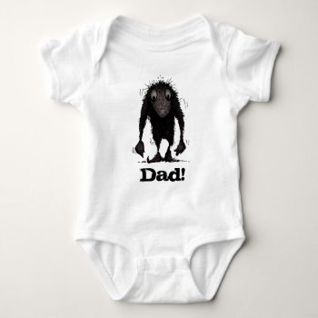 Father's Day Troll - Dad! Baby Bodysuit by StrangeStore at Zazzle