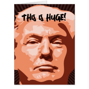 FATHER'S DAY TRUMP BIG GIANT GREETING CARD