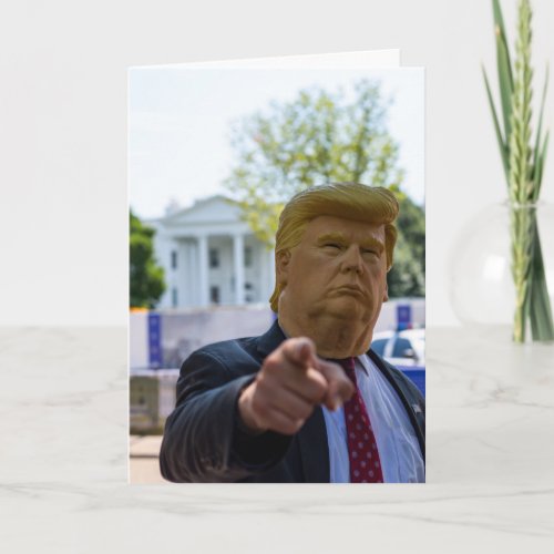 FATHERS DAY TRUMP MASK FUNNY CARD FOR DAD