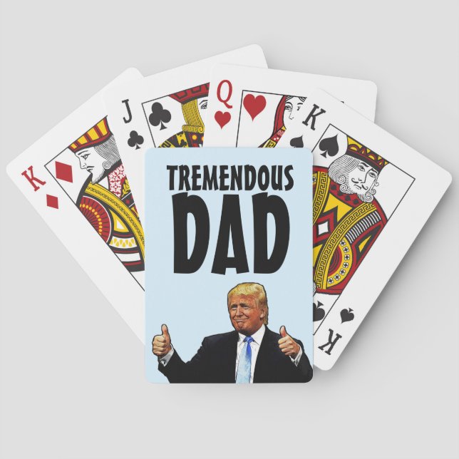 FATHER'S DAY TRUMP PLAYING CARDS FOR DAD (Back)
