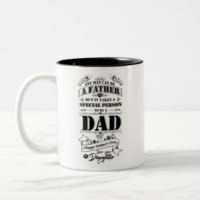 Father's Day  Two-Tone Coffee Mug (Left)