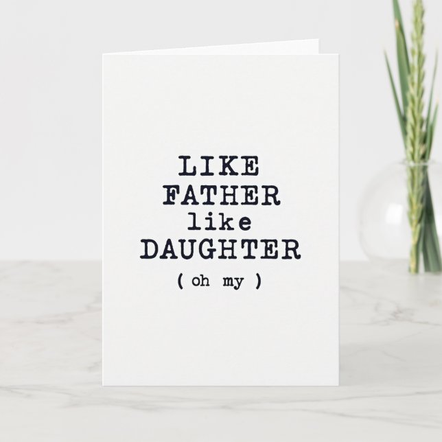 Fathers Day Typewriter Card (Front)