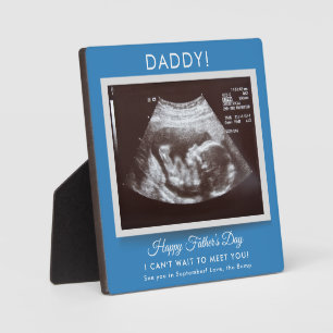 Fathers Day Ultrasound Pregnancy Announcement Dad Plaque