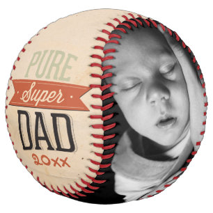 Fathers Day Unique Personalized Super Dad Softball