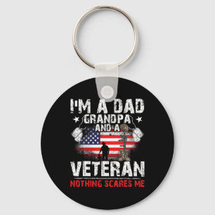 Father's Day - Veterans Day- I'm A Dad Grandpa And Keychain