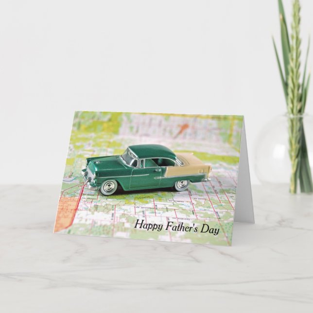 Father's Day Vintage Car Card (Front)