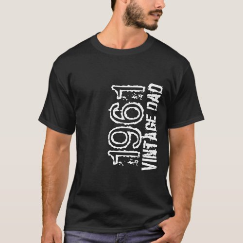 Fathers Day Vintage Dad Customize Year T_Shirt