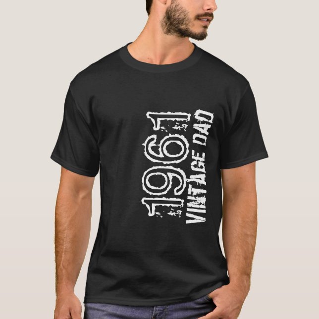 Father's Day Vintage Dad Customize Year T-Shirt (Front)