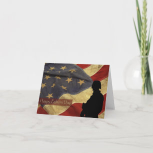 Father's Day Vintage Military Card