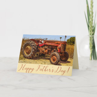 Father's Day Vintage Tractor Card