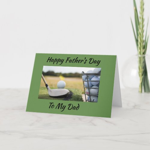 FATHERS DAY WISH FOR YOU DAD A GREAT ROUND CARD