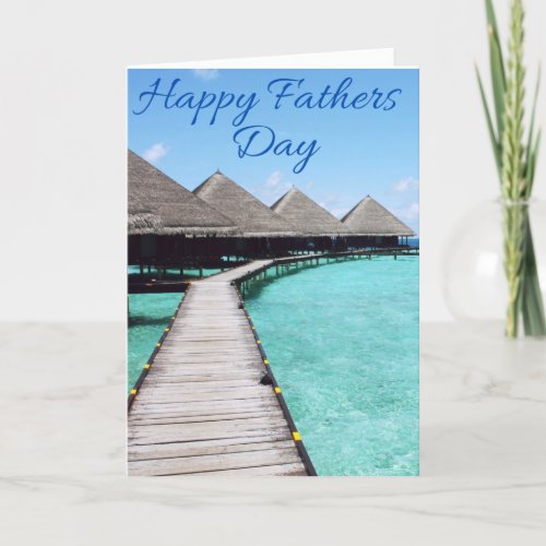 Fathers Day wishing you a vacation Thank You Card